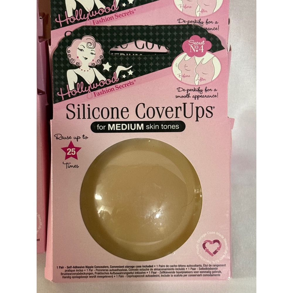 Lot of 6 Hollywood Fashion Secrets Silicone CoverUps Medium Skin Tone - Picture 2 of 7